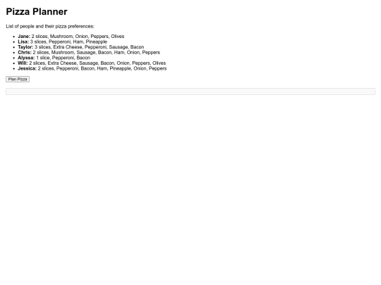 dinner screenshot