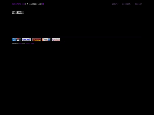 categories screenshot