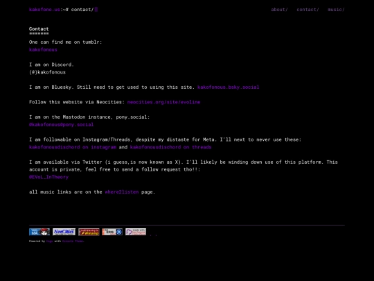 contact screenshot