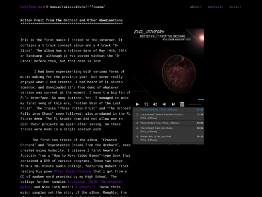 music/raitosaikuru/rfftoaoa screenshot