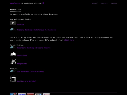 music/where2listen screenshot