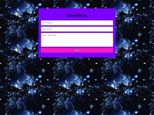 guestbook screenshot