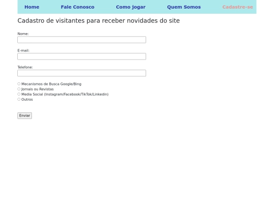 cadastro screenshot