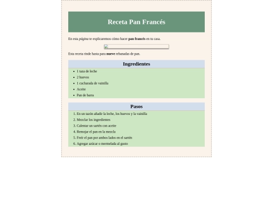 Receta screenshot