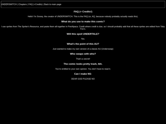 faq screenshot