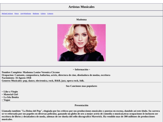 proyecto1/madonna screenshot