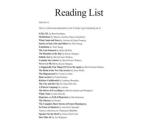 misc/reading_list screenshot