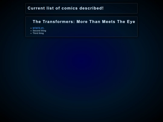 comicslist screenshot
