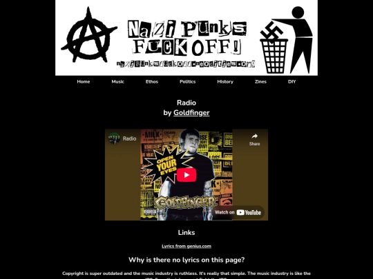 music-genres/goldfinger/radio screenshot