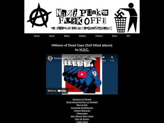 music-genres/mdc/millions-of-dead-cops screenshot