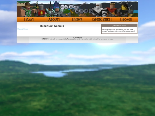 socials screenshot