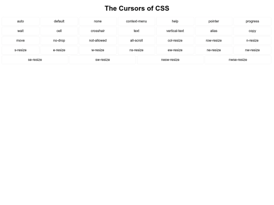 academy/cursors screenshot