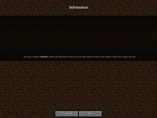 Info screenshot
