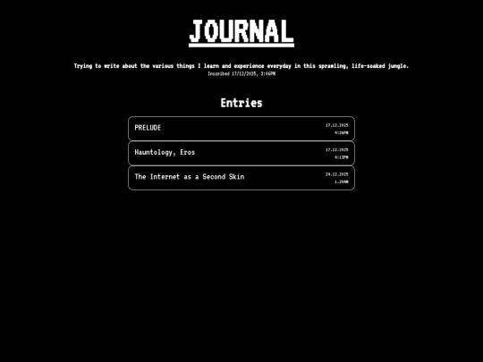 journal screenshot