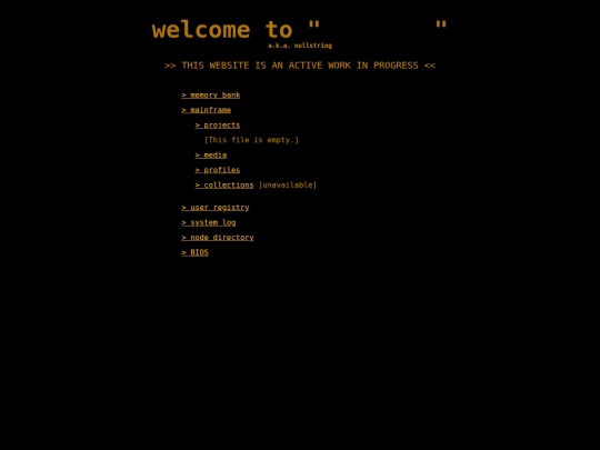 mainframe/projects screenshot