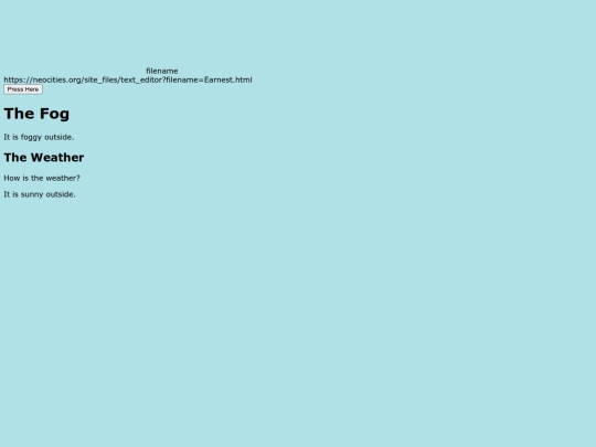 Experiment screenshot