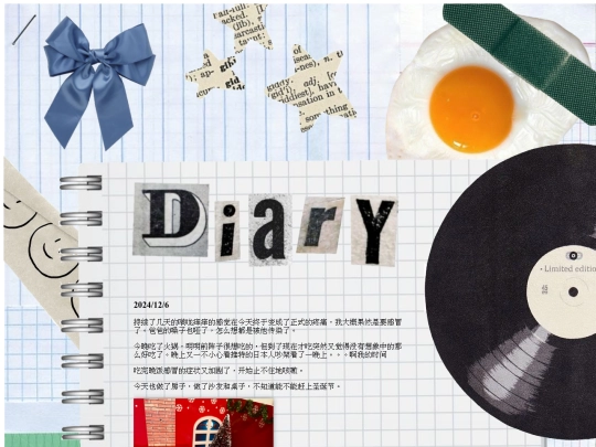 diary screenshot