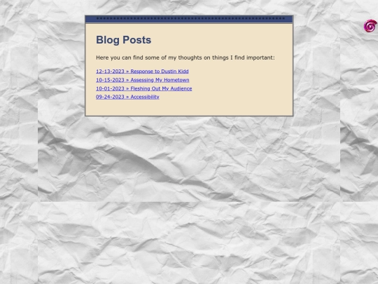 blog screenshot
