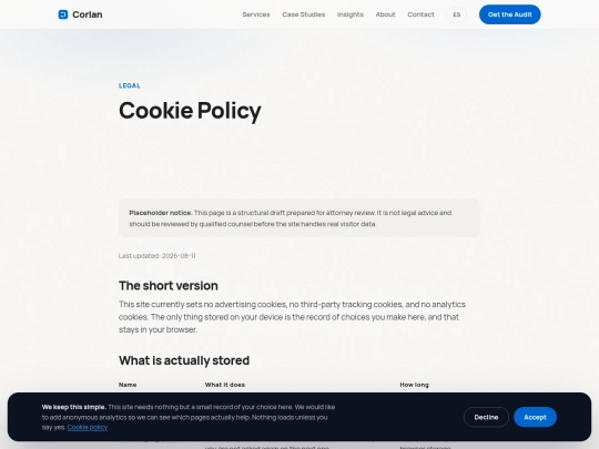 cookies screenshot