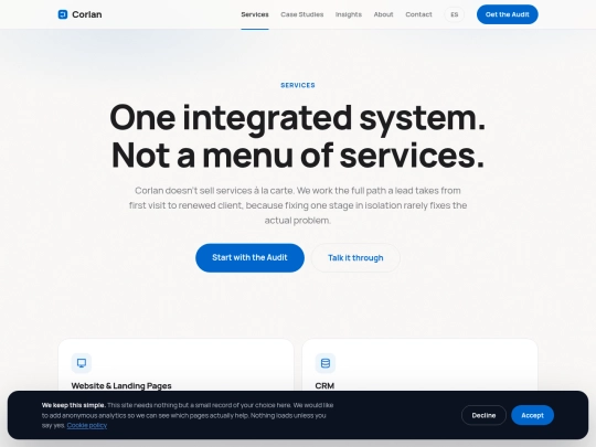 services screenshot