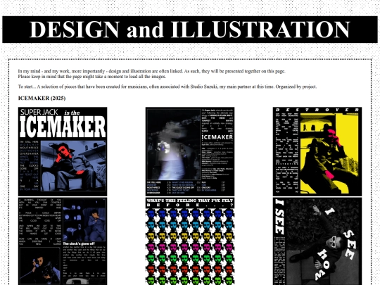Portfolio/design screenshot