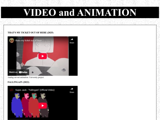 Portfolio/video screenshot