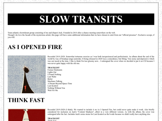 music/slow transits/transits screenshot