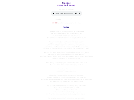 music/freedo screenshot