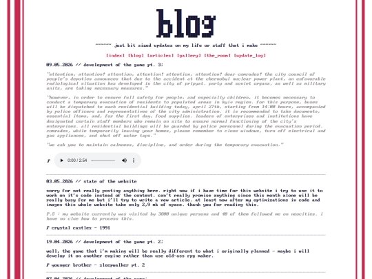 blog screenshot