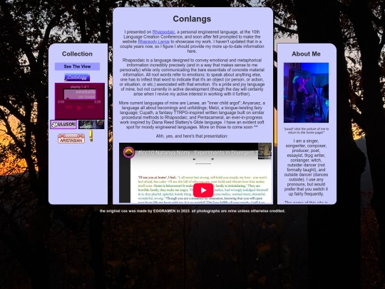 conlangs screenshot