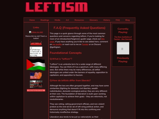 FAQ screenshot