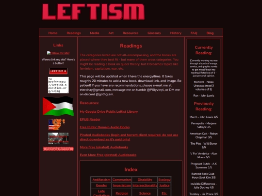Readings screenshot