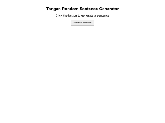 LeaFakatonga/sentencegen/sentencegenerator screenshot