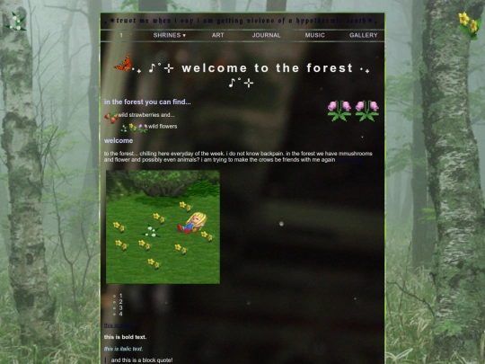 forest screenshot