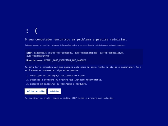 erro screenshot