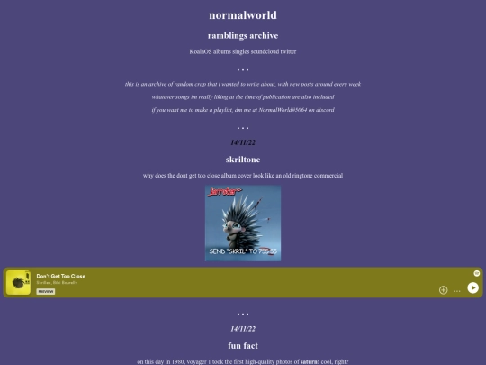 ramblings screenshot