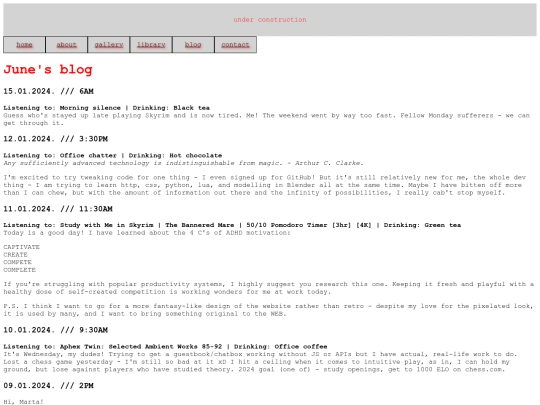 blog screenshot
