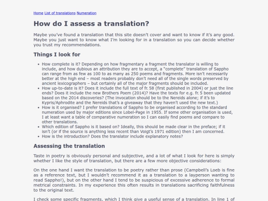 assessing screenshot