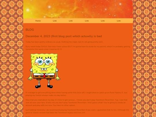 blog screenshot