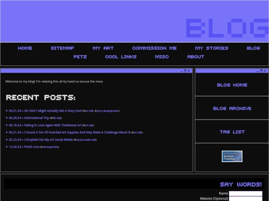 blog screenshot