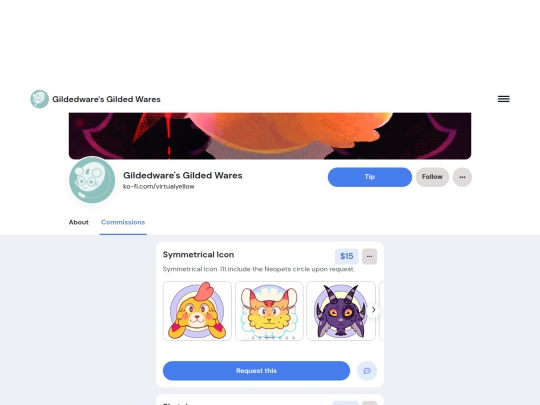 commissions screenshot