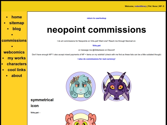 neopets/npcomms screenshot