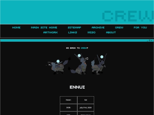 petzcape/crew/ennui screenshot