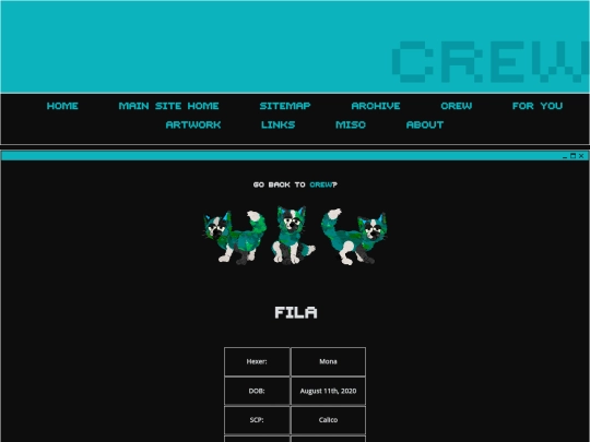 petzcape/crew/fila screenshot