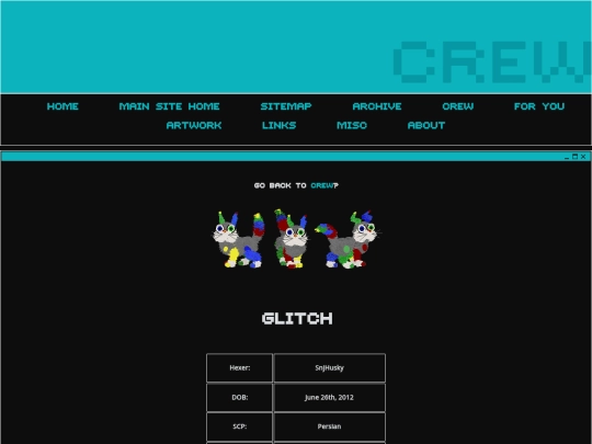 petzcape/crew/glitch screenshot