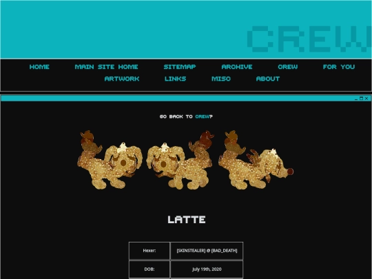 petzcape/crew/latte screenshot
