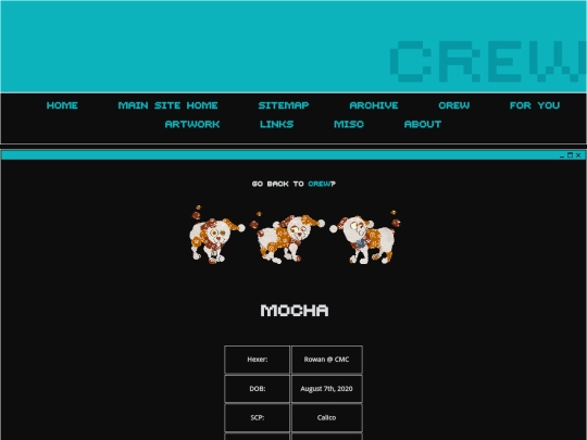 petzcape/crew/mocha screenshot