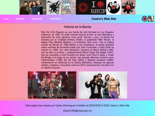 RHCP/biografia screenshot