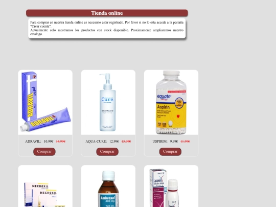 productos screenshot