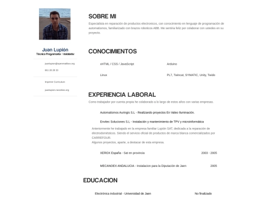 index screenshot